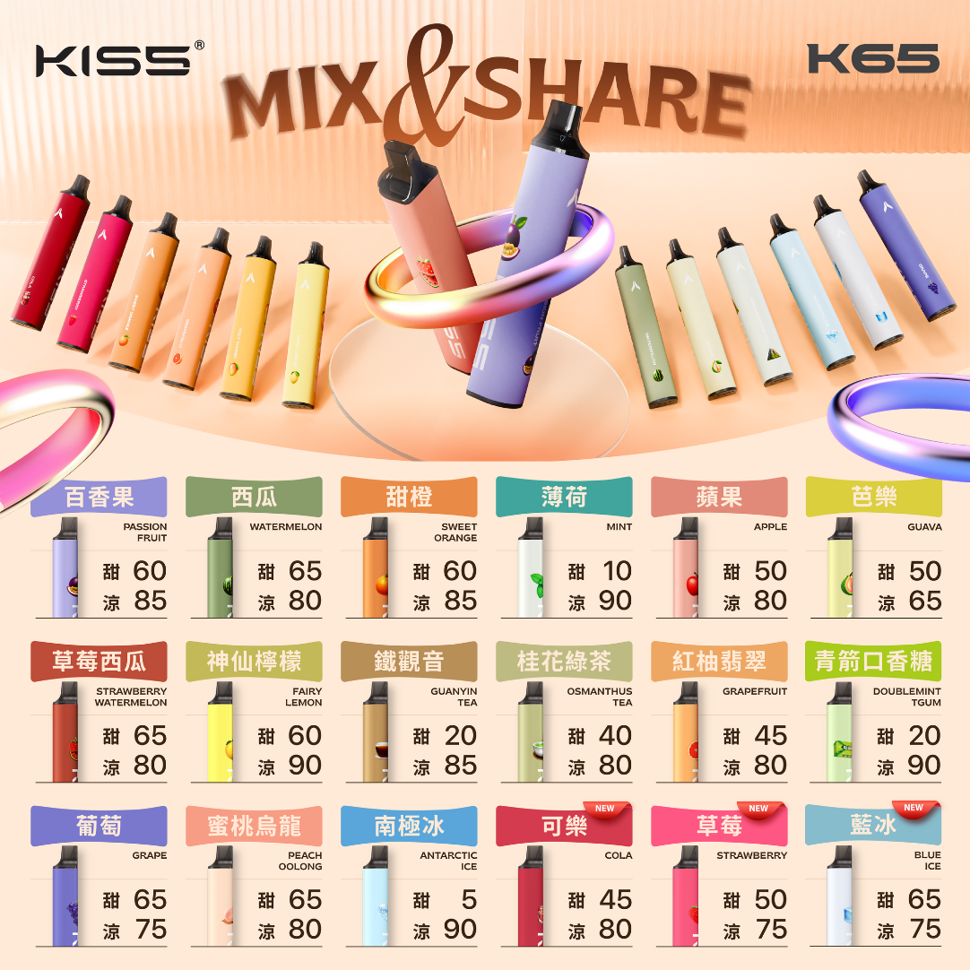 KISS拋棄式-一次性電子煙